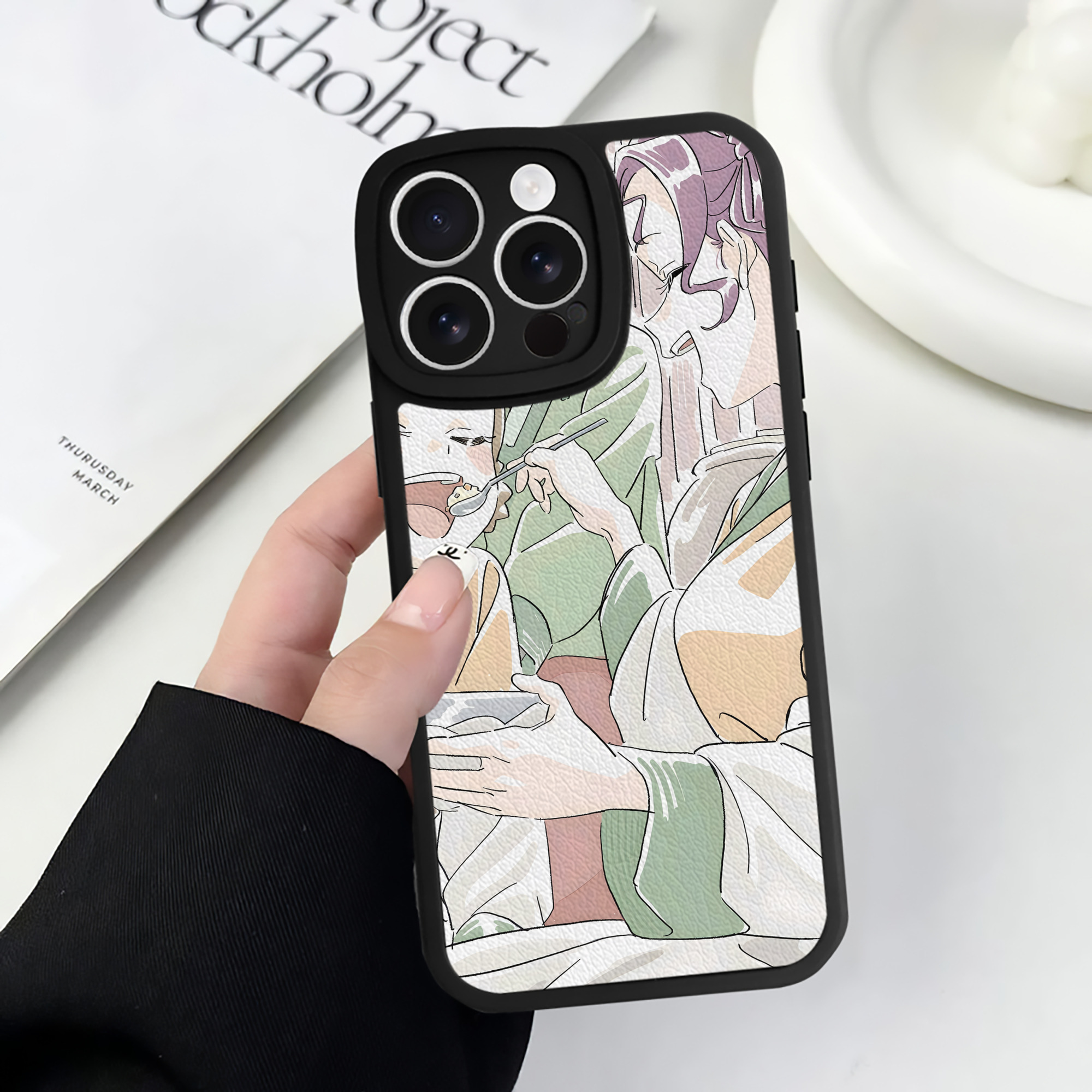 薬屋のひとりごと The Apothecary Diaries 【iPhone 16シリーズ対応】シリコンスマホケース（レザー調） 材質：シリコン